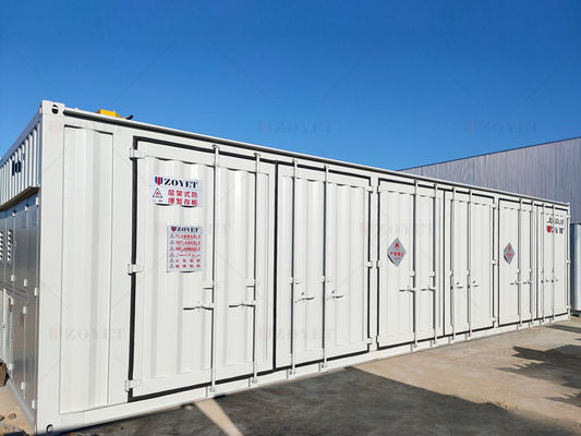 Odporny na promieniowanie UV zewnętrzny pojemnik do przechowywania butli gazowych z dwuwarstwową izolacją i możliwością dostosowania pojemności